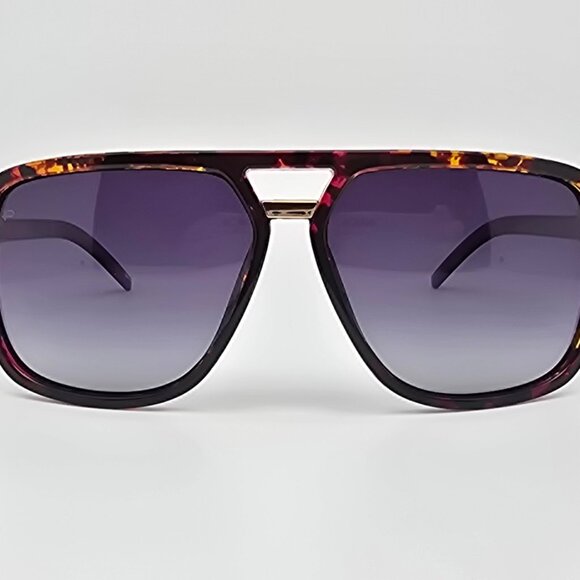 Prive Revaux The Bruce Tortoise Frame Polarized Grey Lens Aviator Sunglasses - Picture 2 of 16